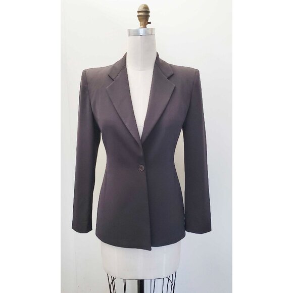 EMPORIO ARMANI Womens Dark Gray  2-Piece Pant Power Suit Blazer Jacket 38 / 40 - Picture 16 of 16